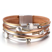 The "Shelly" Faux Leather Bracelet - Multiple Colors