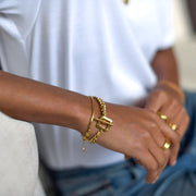 The "Octavia" Cuban Link Bracelet - Yellow Gold