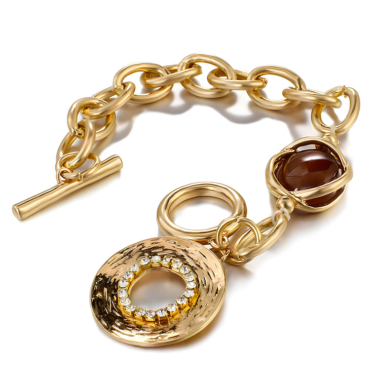 The "Jasper" Chainlink Bracelet - Yellow Gold