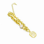 The "Pearla" Charm Bracelet - Yellow Gold