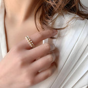 The "Faux Pearl" Beaded Ring